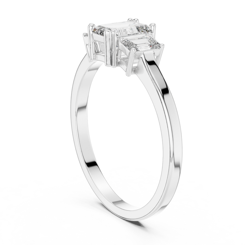 Ladies Ring ALR-53@7 - White Gold - Image