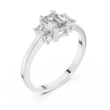 Ladies Ring ALR-53@7 - White Gold - Image