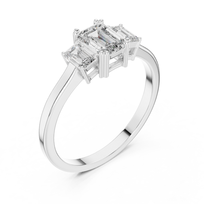 Ladies Ring ALR-53@7 - White Gold - Image