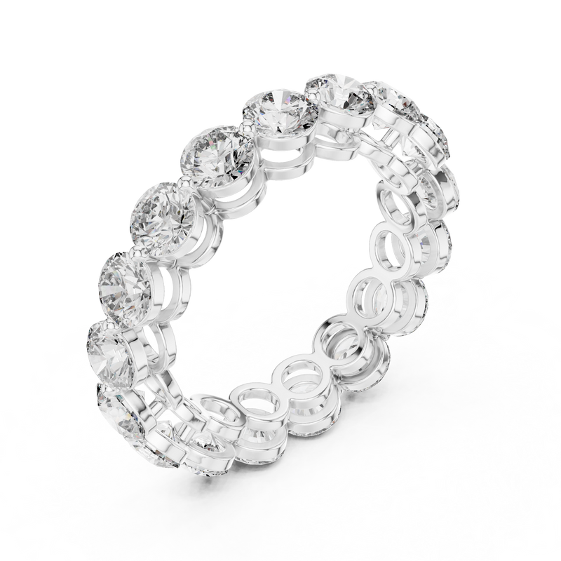Ladies Ring ALR-54@7 - White Gold - Image