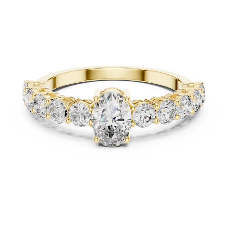 Ladies Ring ALR-55@7 - Yellow Gold - Image