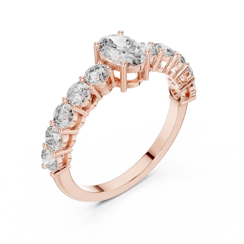Ladies Ring ALR-55@7 - Rose Gold - Image