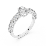 Ladies Ring ALR-55@7 - White Gold - Image