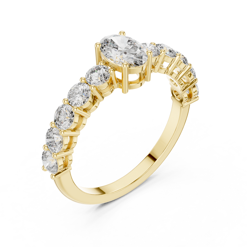 Ladies Ring ALR-55@7 - Yellow Gold - Image