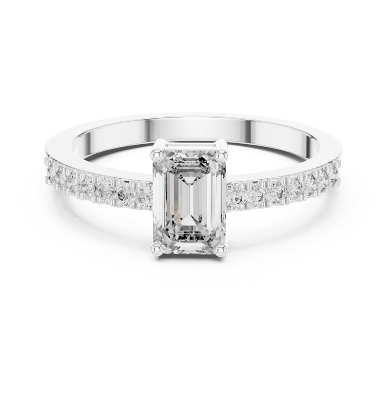 Ladies Ring ALR-61@7 - White Gold - Image