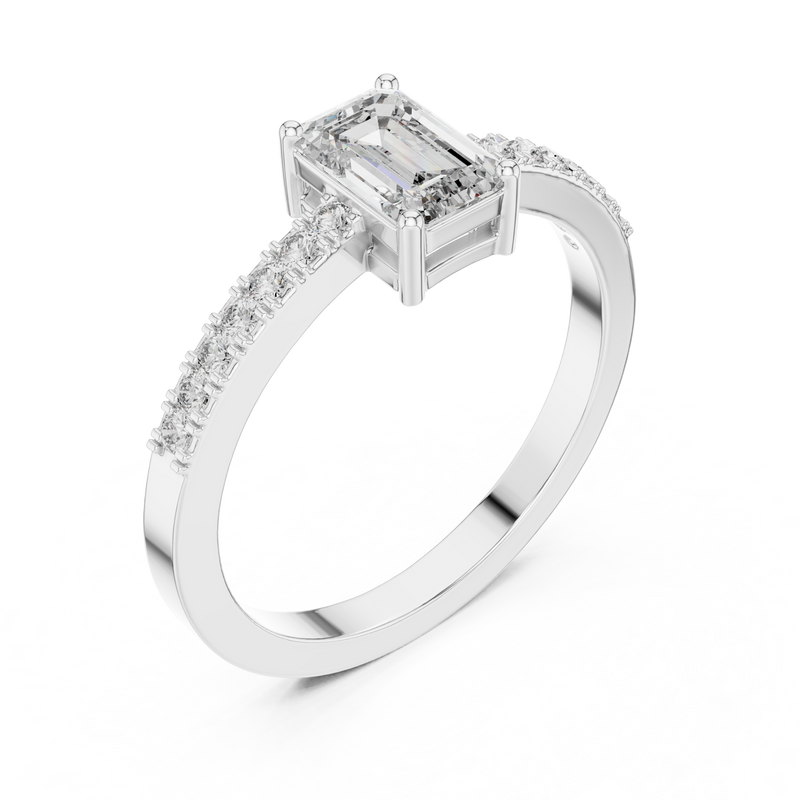 Ladies Ring ALR-61@7 - White Gold - Image