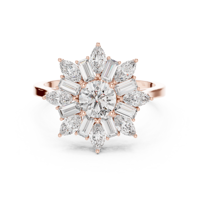 Ladies Ring ALR-65@7 - Rose Gold - Image
