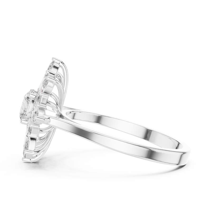 Ladies Ring ALR-65@7 - White Gold - Image