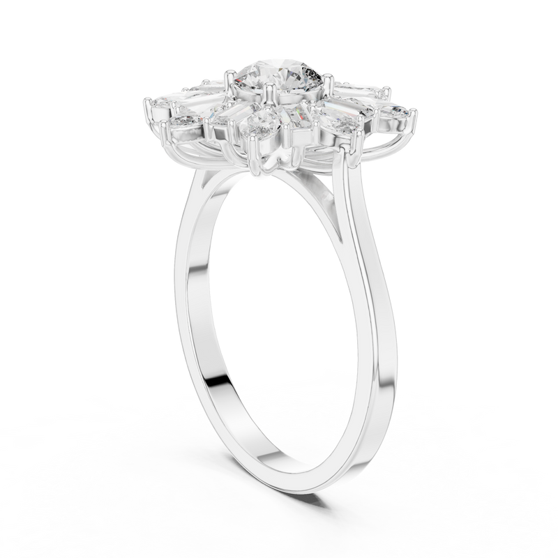 Ladies Ring ALR-65@7 - White Gold - Image