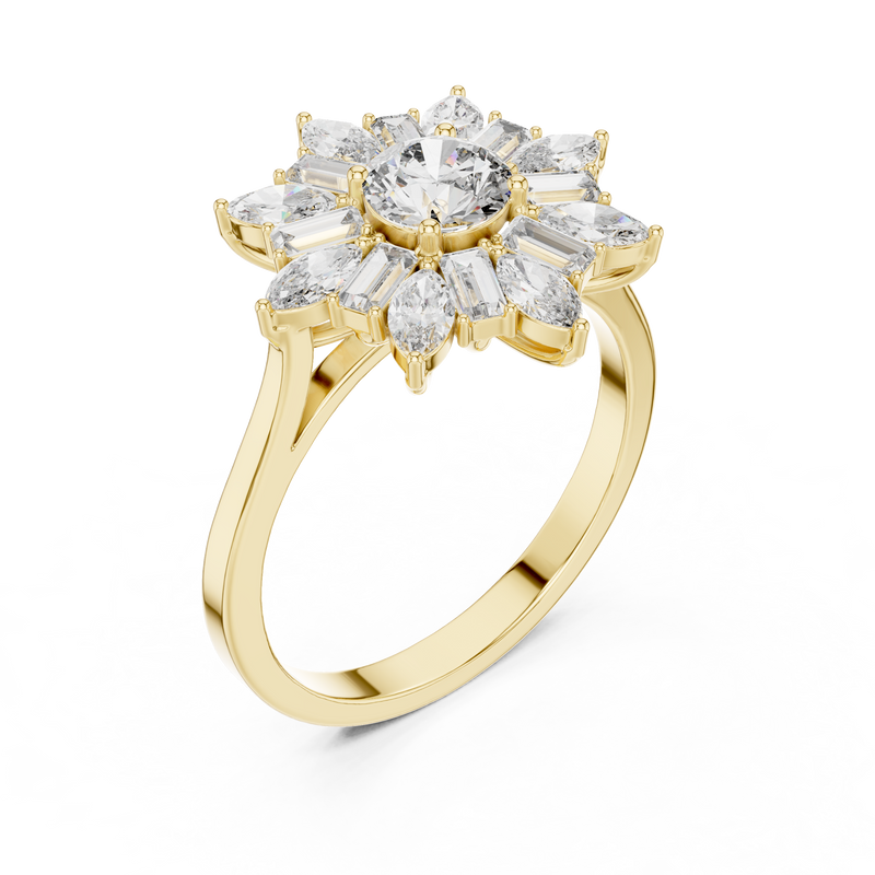 Ladies Ring ALR-65@7 - Yellow Gold - Image