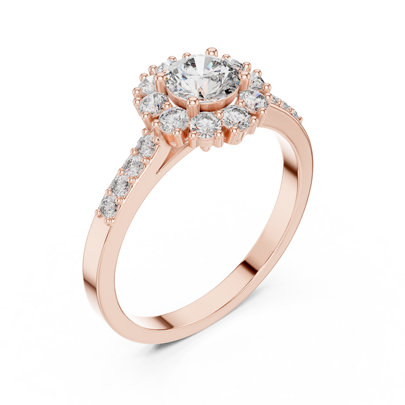 Ladies Ring ALR-66@7 - Rose Gold - Image