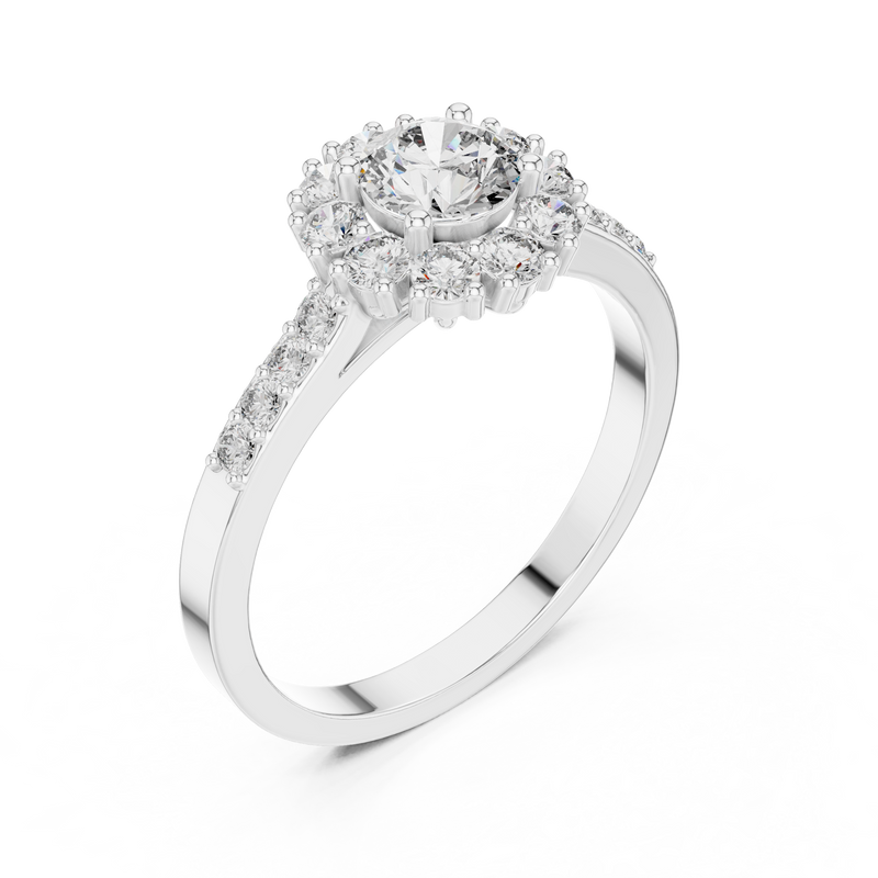Ladies Ring ALR-66@7 - White Gold - Image