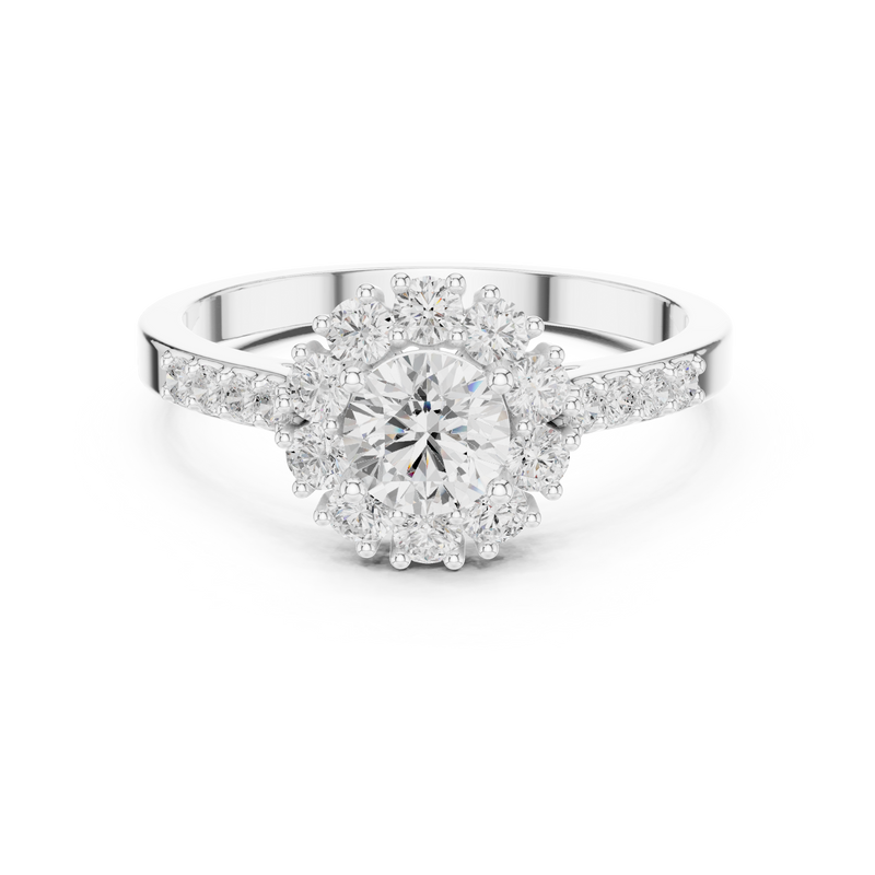 Ladies Ring ALR-66@7 - White Gold - Image