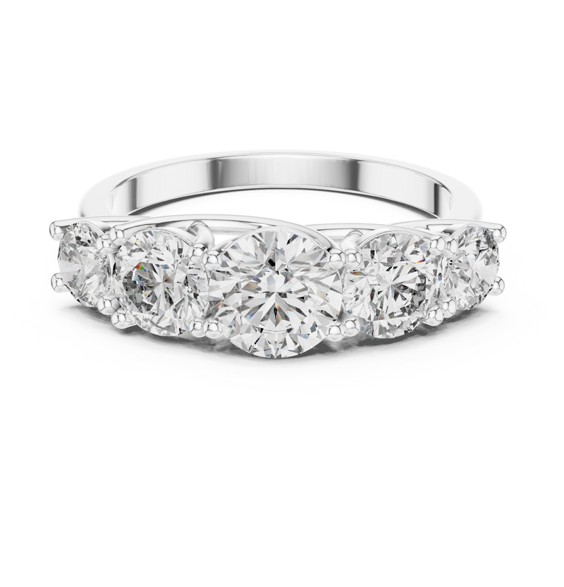 Ladies Ring ALR-70@7 - White Gold - Image
