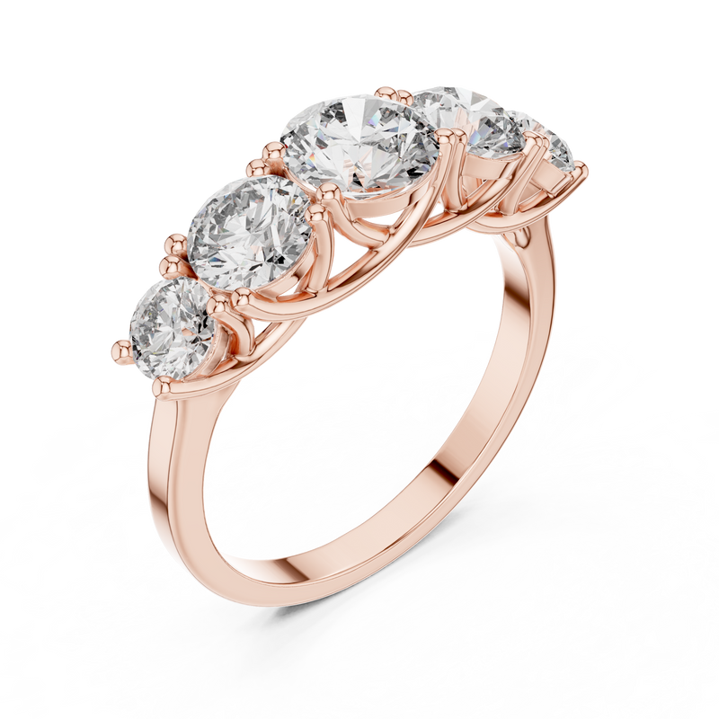 Ladies Ring ALR-70@7 - Rose Gold - Image