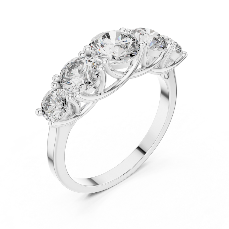 Ladies Ring ALR-70@7 - White Gold - Image