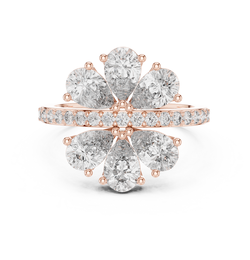 Ladies Ring ALR-71@7 - Rose Gold - Image