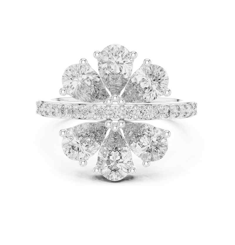 Ladies Ring ALR-71@7 - White Gold - Image