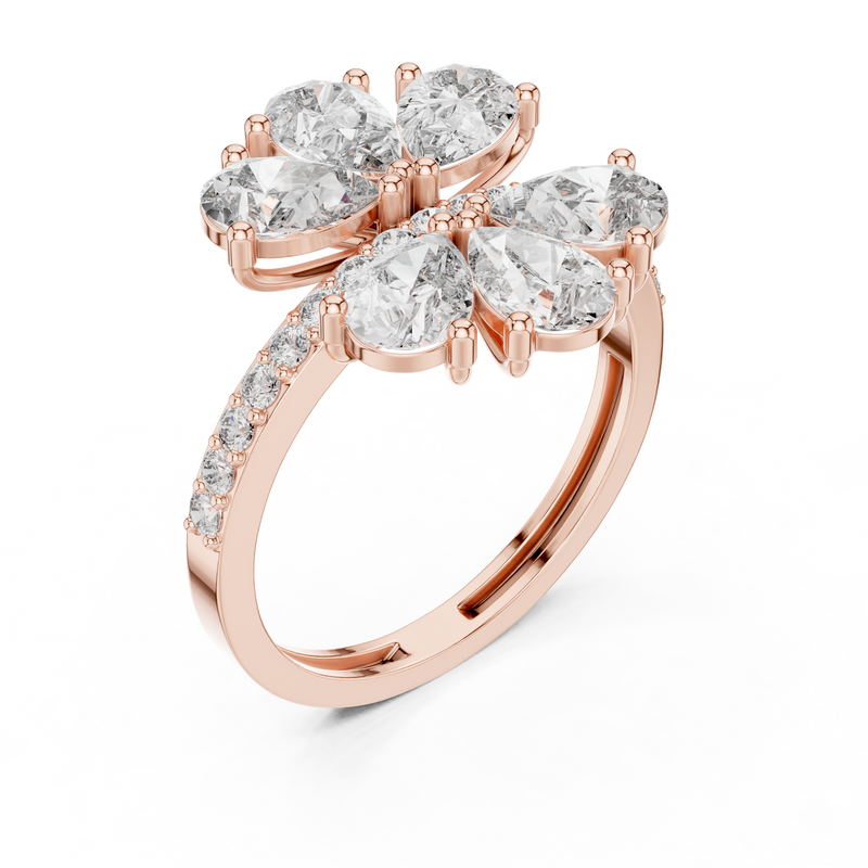 Ladies Ring ALR-71@7 - Rose Gold - Image