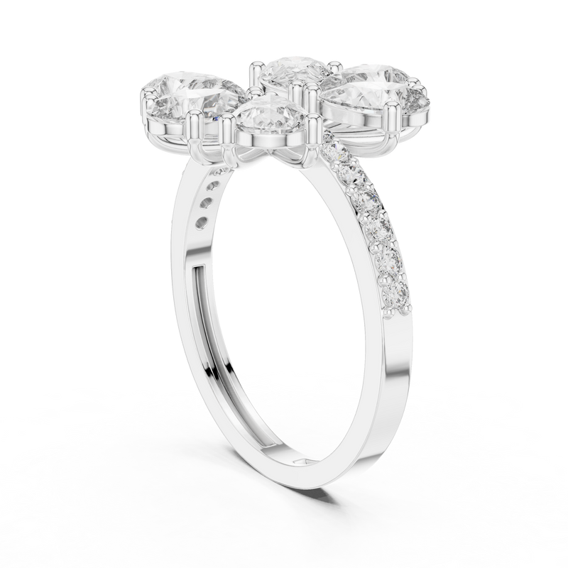 Ladies Ring ALR-71@7 - White Gold - Image