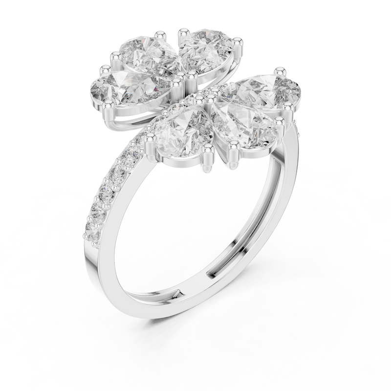 Ladies Ring ALR-71@7 - White Gold - Image