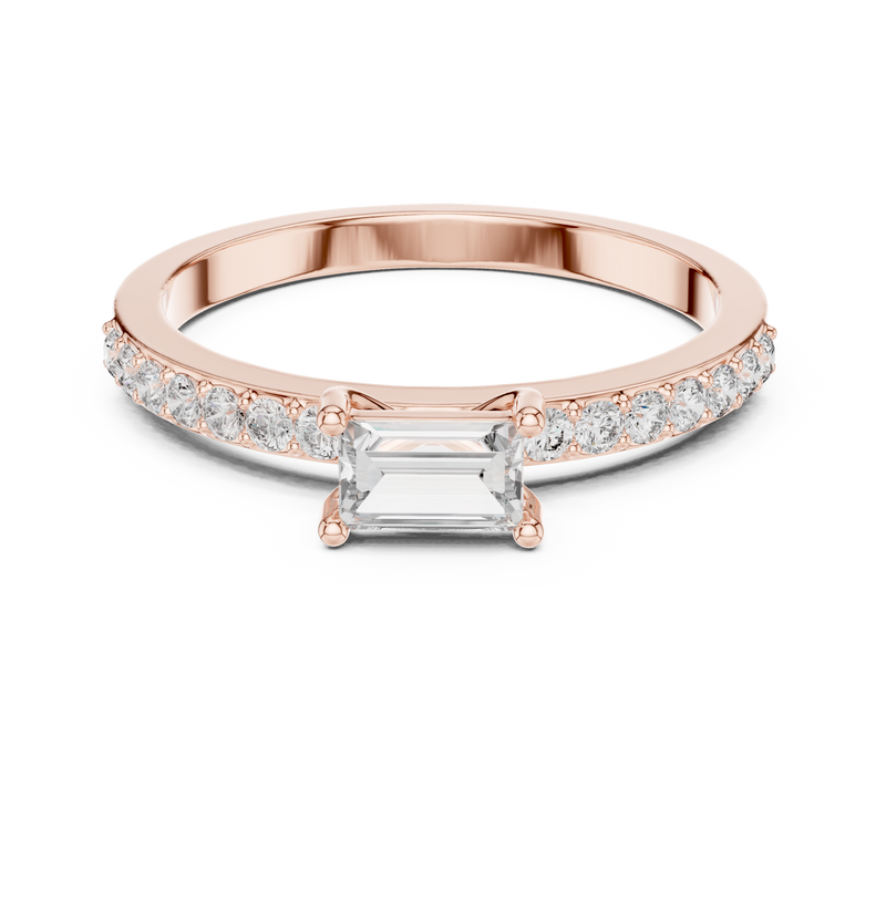 Ladies Ring ALR-80@7 - Rose Gold - Image