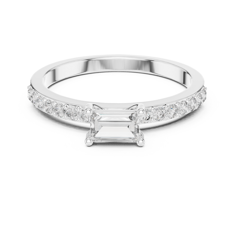 Ladies Ring ALR-80@7 - White Gold - Image