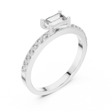 Ladies Ring ALR-80@7 - White Gold - Image