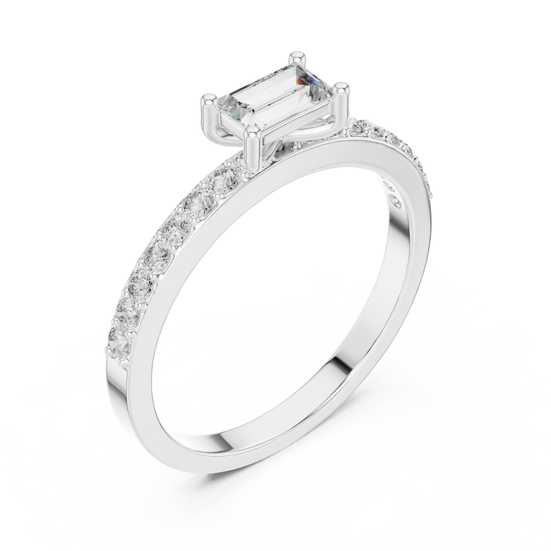Ladies Ring ALR-80@7 - White Gold - Image