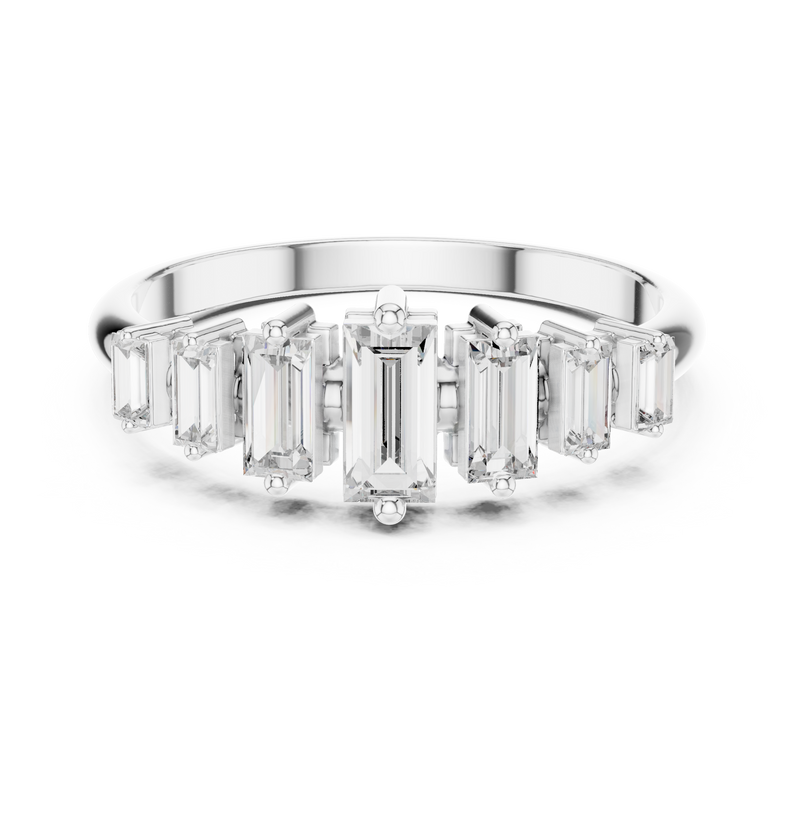 Ladies Ring ALR-98@7 - White Gold - Image