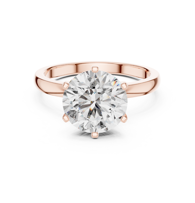 Ladies Ring AOMLR105130@7 - Rose Gold - Image