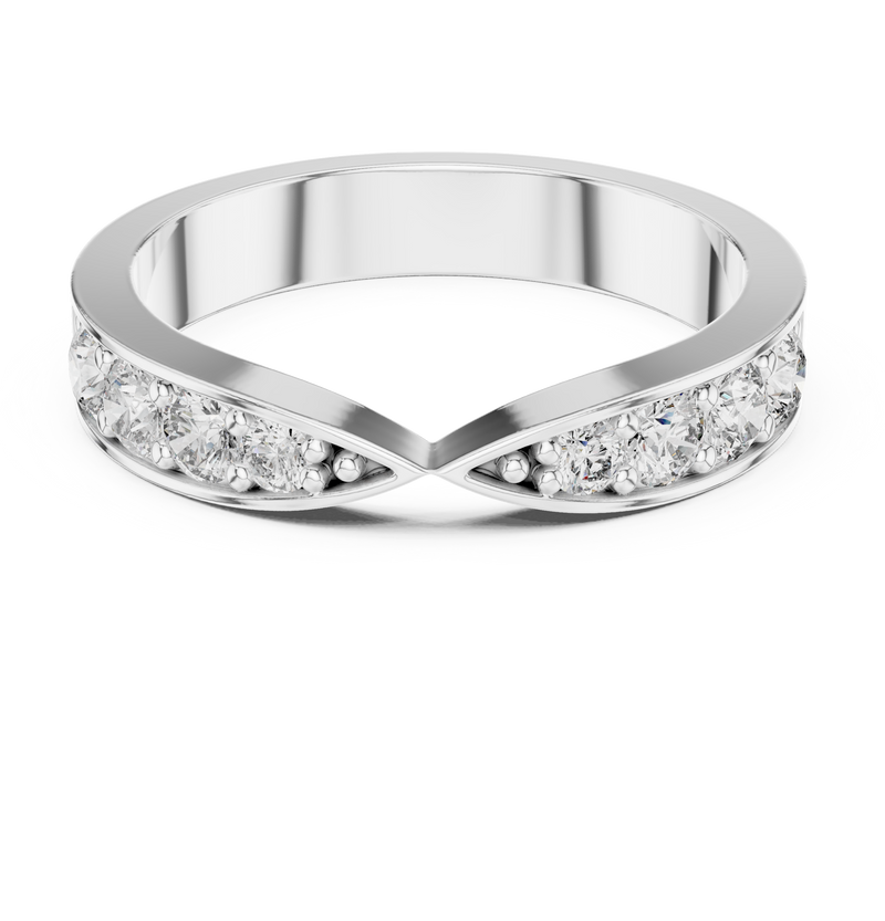 Ladies Ring AOMLR105131@7 - White Gold - Image