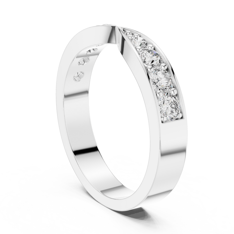 Ladies Ring AOMLR105131@7 - White Gold - Image