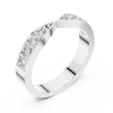 Ladies Ring AOMLR105131@7 - White Gold - Image