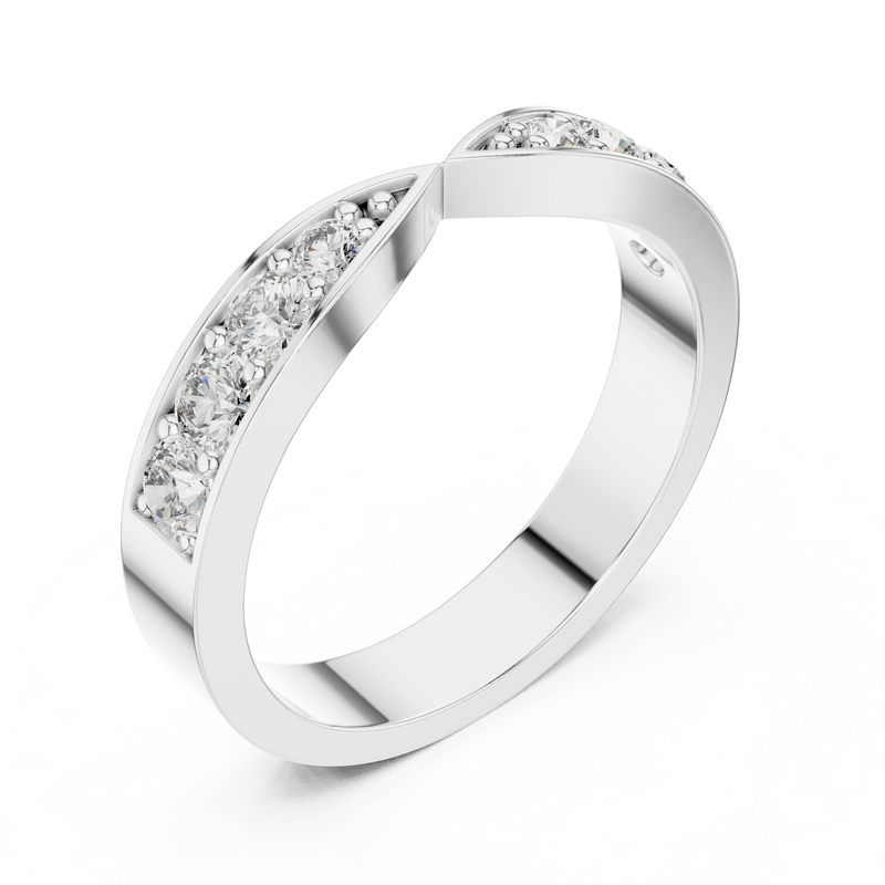 Ladies Ring AOMLR105131@7 - White Gold - Image