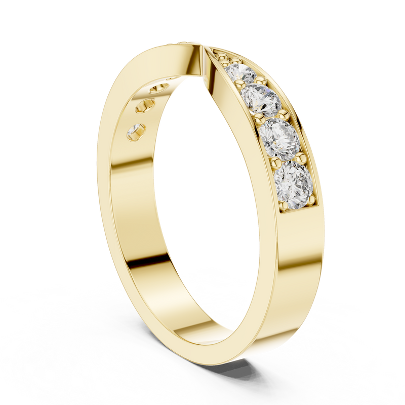 Ladies Ring AOMLR105131@7 - Yellow Gold - Image