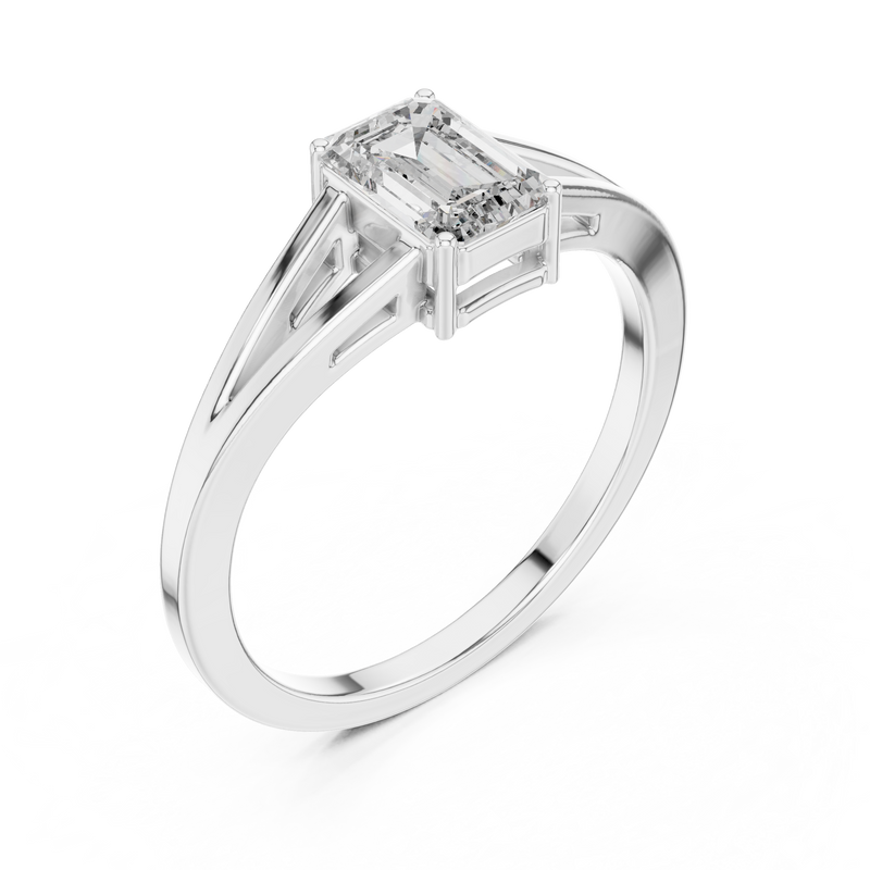 Ladies Ring AVBLR-128@7 - White Gold - Image