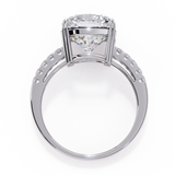 14K Gold Lab Grown Diamond Cushion Cut Solitaire Engagement Ring, E–F Color, VVS–VS Clarity