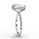 14K Gold Lab Grown Radiant Cut Diamond Engagement Ring, E–F Color, VVS–VS Clarity