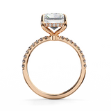 14K Gold Lab Grown Radiant Cut Diamond Engagement Ring, E–F Color, VVS–VS Clarity