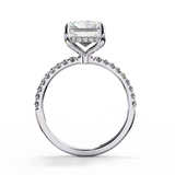 14K Gold Lab Grown Radiant Cut Diamond Engagement Ring, E–F Color, VVS–VS Clarity