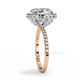 14k IGI certified cushion ring with E-F color VVS-VS clarity diamonds 9
