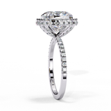 14k IGI certified cushion ring with E-F color VVS-VS clarity diamonds 9