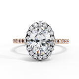 14k IGI certified oval ring with E-F color VVS-VS clarity diamonds 13