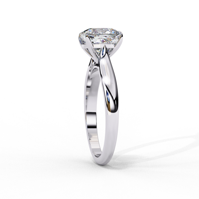 14k IGI certified cushion ring with E-F color VVS-VS clarity diamonds 16