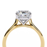 14k IGI certified cushion ring with E-F color VVS-VS clarity diamonds 16