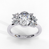 14k IGI certified oval ring with E-F color VVS-VS clarity diamonds 19