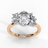 14k IGI certified oval ring with E-F color VVS-VS clarity diamonds 19