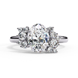 14k IGI certified oval ring with E-F color VVS-VS clarity diamonds 19