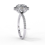 14k IGI certified round ring with E-F color VVS-VS clarity diamonds 22